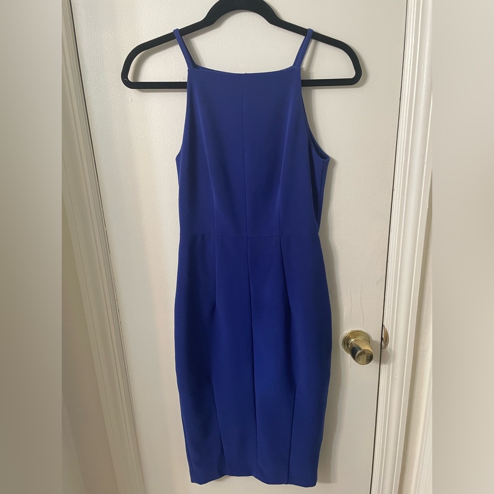 H&M Blue Bodycon Midi Dress